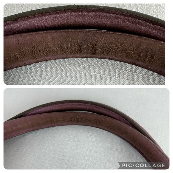 Salvatore Ferragamo Gancini Mauve Purple Leather Shoulder Bag BW-21 B105 READ - Picture 13 of 16